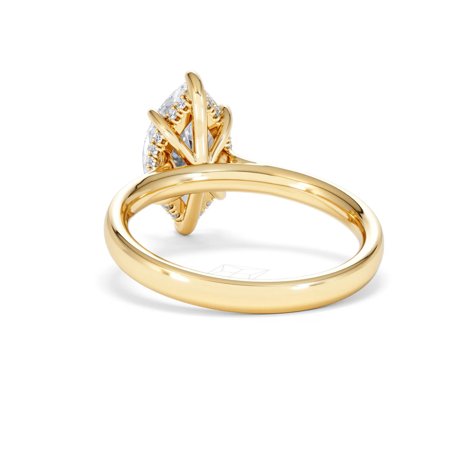 Amora Marquise 2.09ct Hidden Halo Lab Diamond Engagement Ring F/VS Set in 18K Gold - Image 54