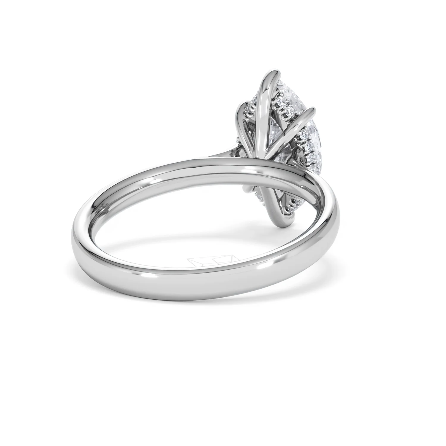 Amora Marquise 2.09ct Hidden Halo Lab Diamond Engagement Ring F/VS Set in 18K White Gold - Image 42