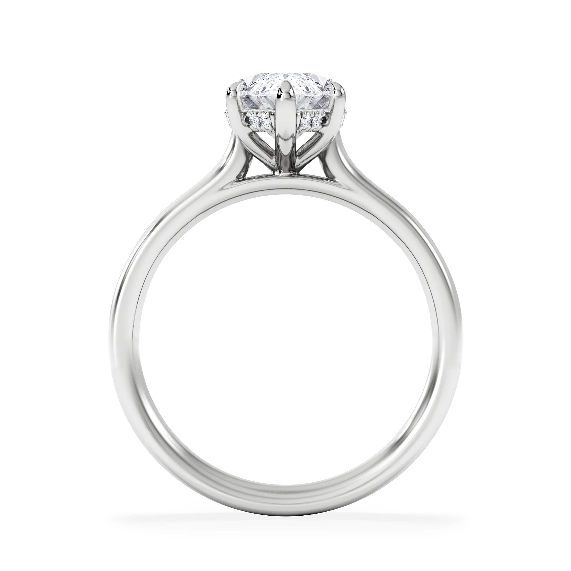 Amora Marquise 2.09ct Hidden Halo Lab Diamond Engagement Ring F/VS Set in Platinum - Image 3