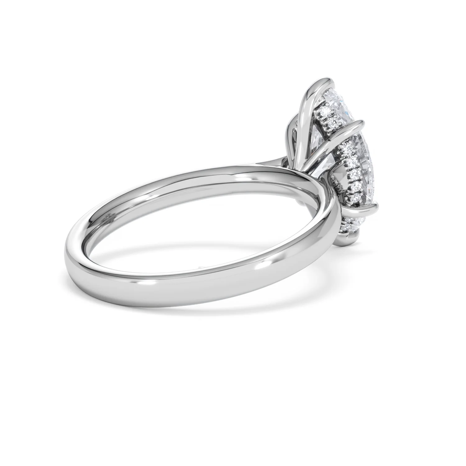 Amora Marquise 2.09ct Hidden Halo Lab Diamond Engagement Ring F/VS Set in Platinum - Image 37