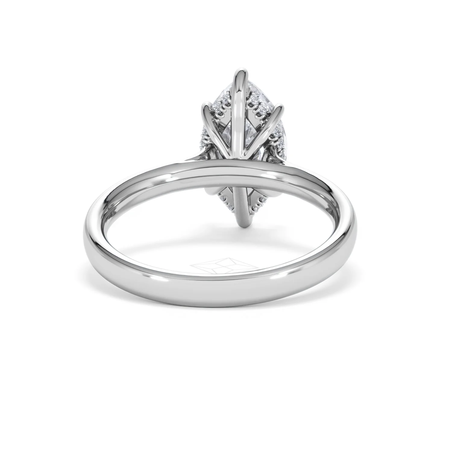 Amora Marquise 2.09ct Hidden Halo Lab Diamond Engagement Ring F/VS Set in Platinum - Image 46