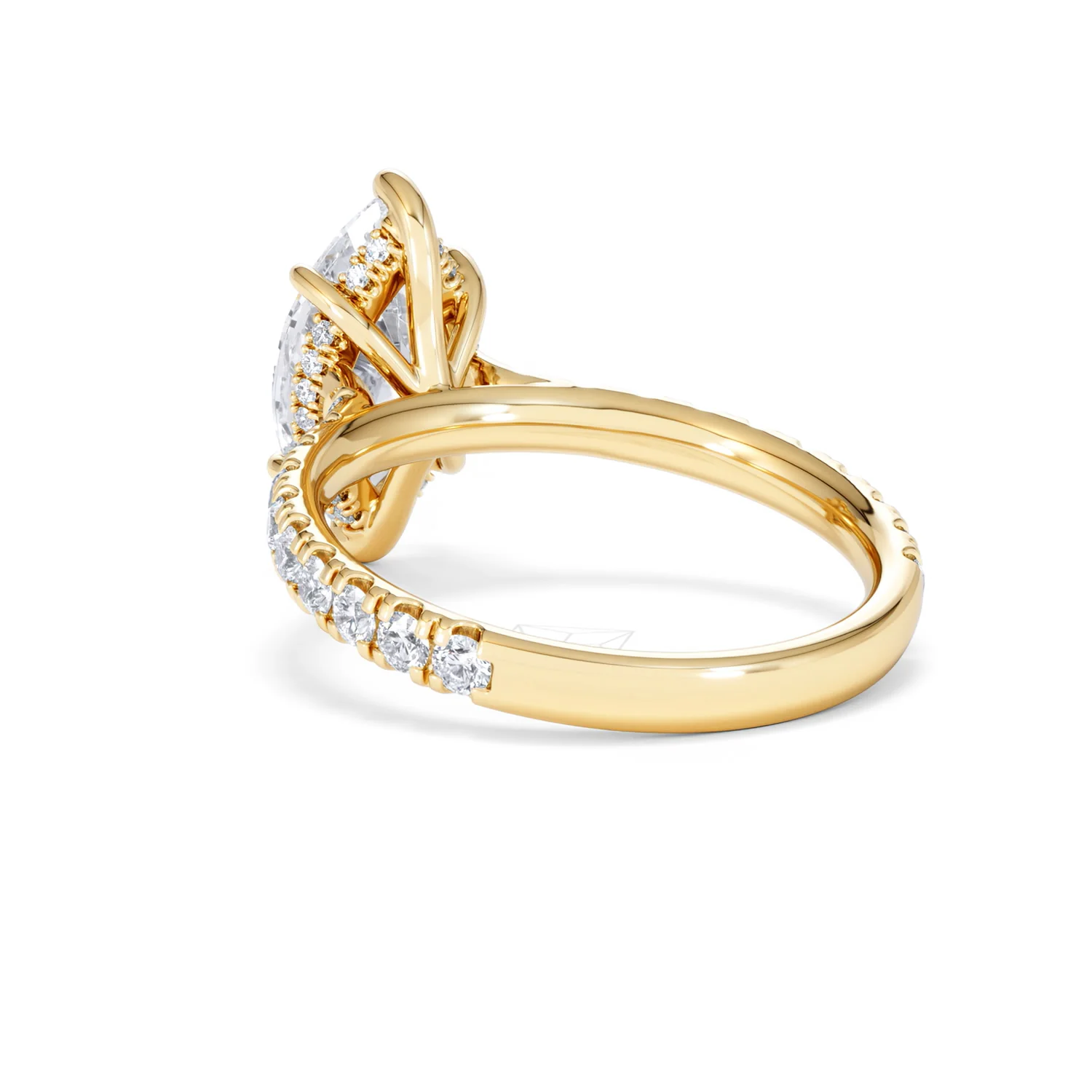 Amora Marquise 2.55ct Hidden Halo Lab Diamond Engagement Ring With Side Stones Set in 18K Gold - Image 55