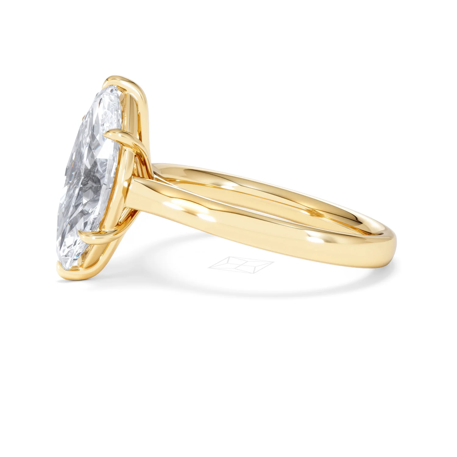Amora Marquise 3.00ct Lab Diamond Engagement Ring G/VS Set in 18K Gold - Image 76