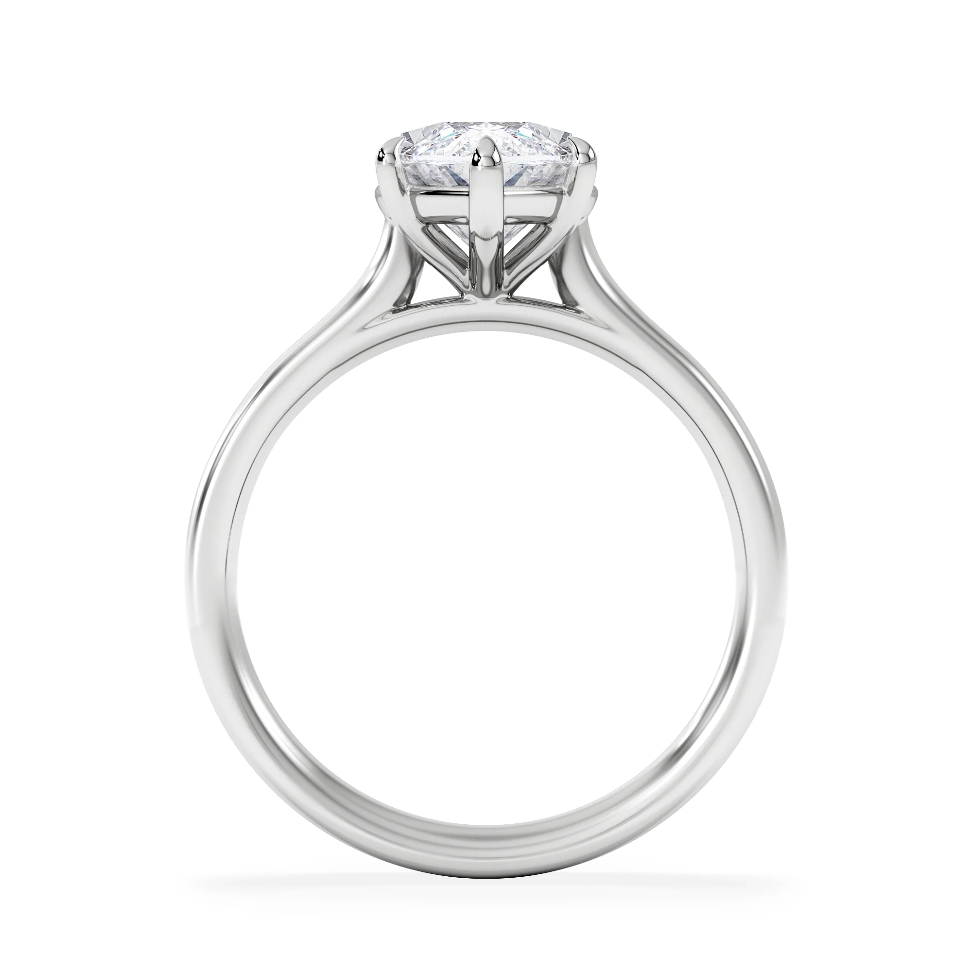 Amora Marquise 3.00ct Lab Diamond Engagement Ring G/VS Set in 18K White Gold - Image 3