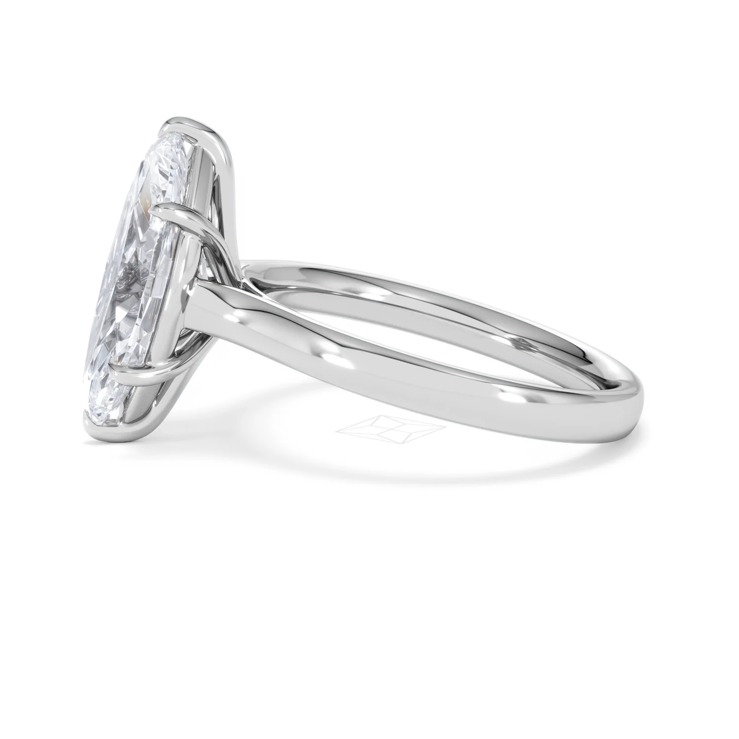Amora Marquise 3.00ct Lab Diamond Engagement Ring G/VS Set in 18K White Gold - Image 70