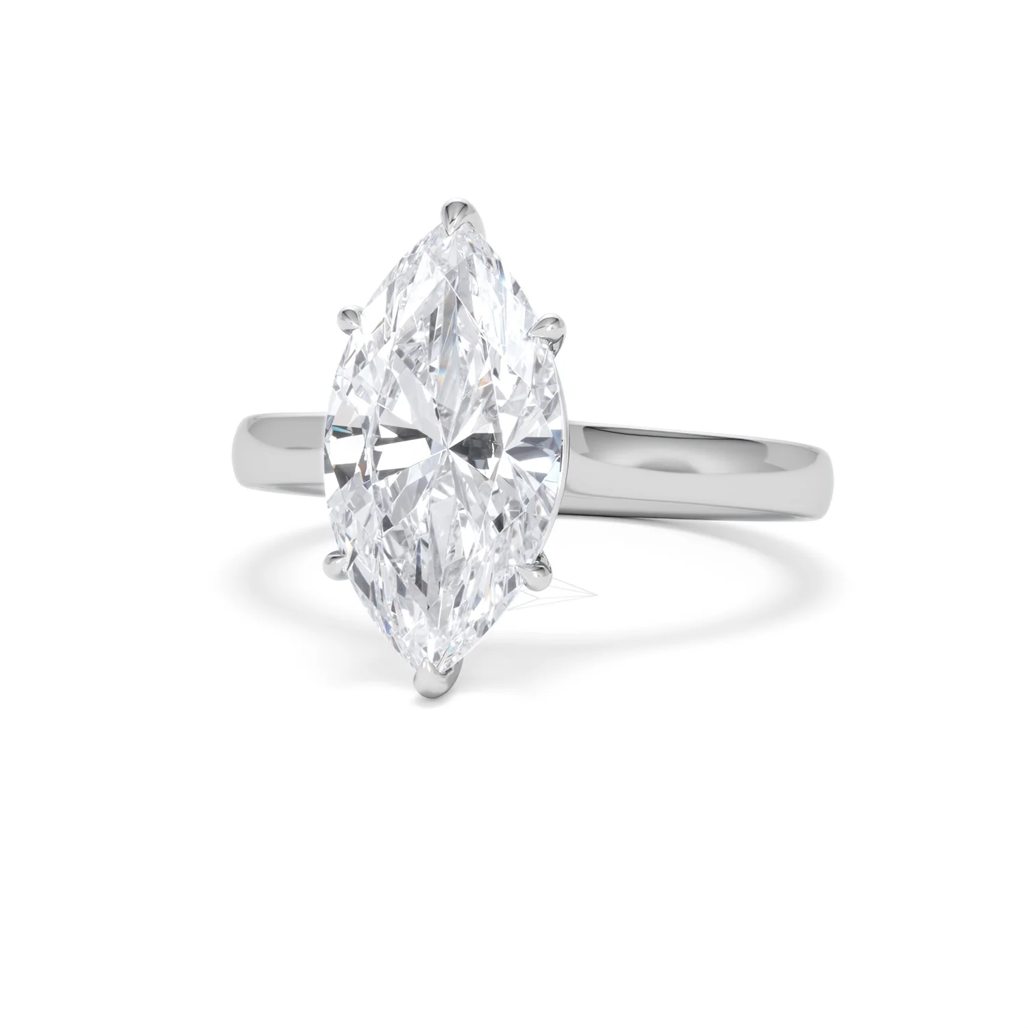 Amora Marquise 3.00ct Lab Diamond Engagement Ring G/VS Set in 18K White Gold - Image 85