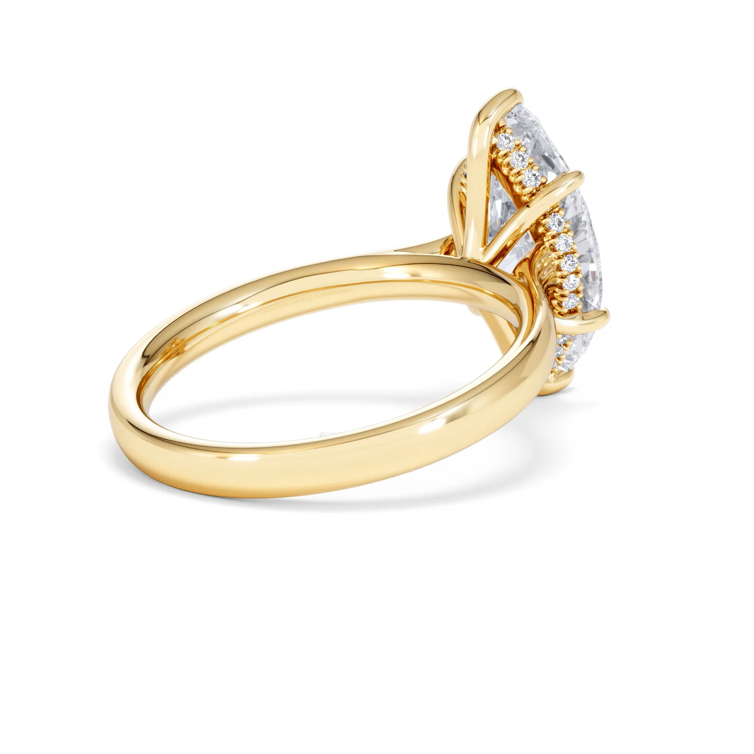 Amora Marquise 3.11ct Hidden Halo Lab Diamond Engagement Ring G/VS Set in 18K Gold - Image 41