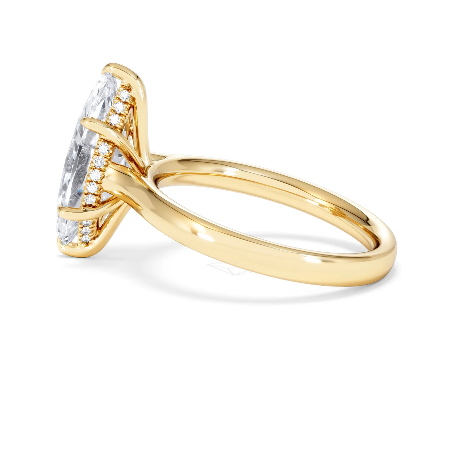Amora Marquise 3.11ct Hidden Halo Lab Diamond Engagement Ring G/VS Set in 18K Gold - Image 68