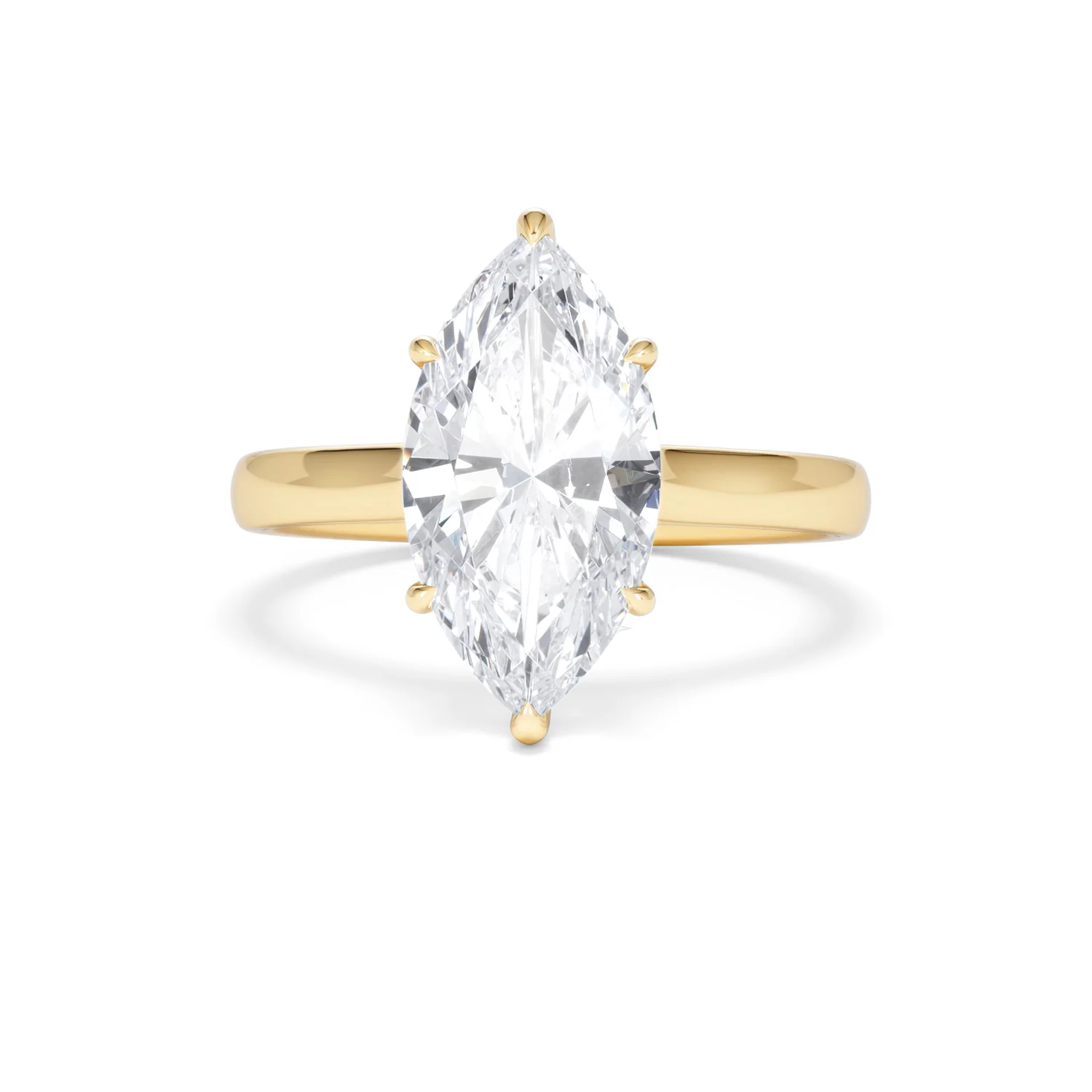 Amora Marquise 3.11ct Hidden Halo Lab Diamond Engagement Ring G/VS Set in 18K Gold - Image 90