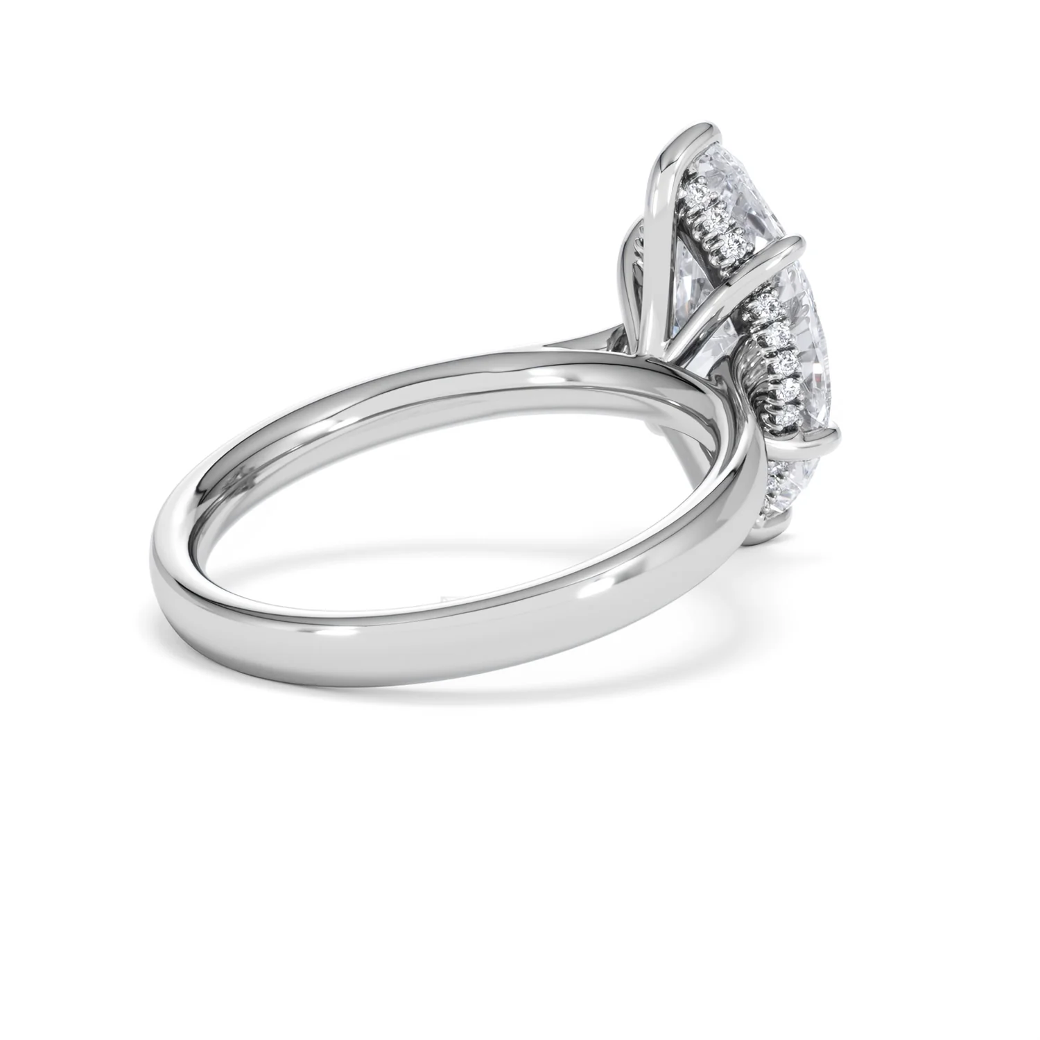 Amora Marquise 3.11ct Hidden Halo Lab Diamond Engagement Ring G/VS Set in 18K White Gold - Image 38