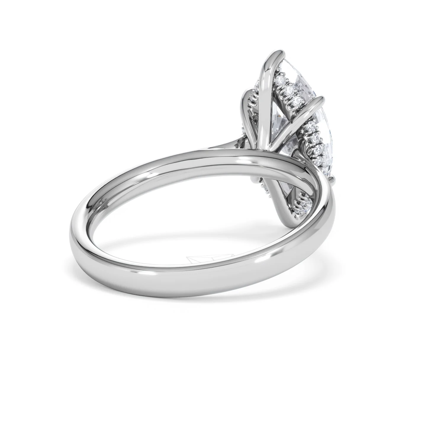 Amora Marquise 3.11ct Hidden Halo Lab Diamond Engagement Ring G/VS Set in 18K White Gold - Image 41