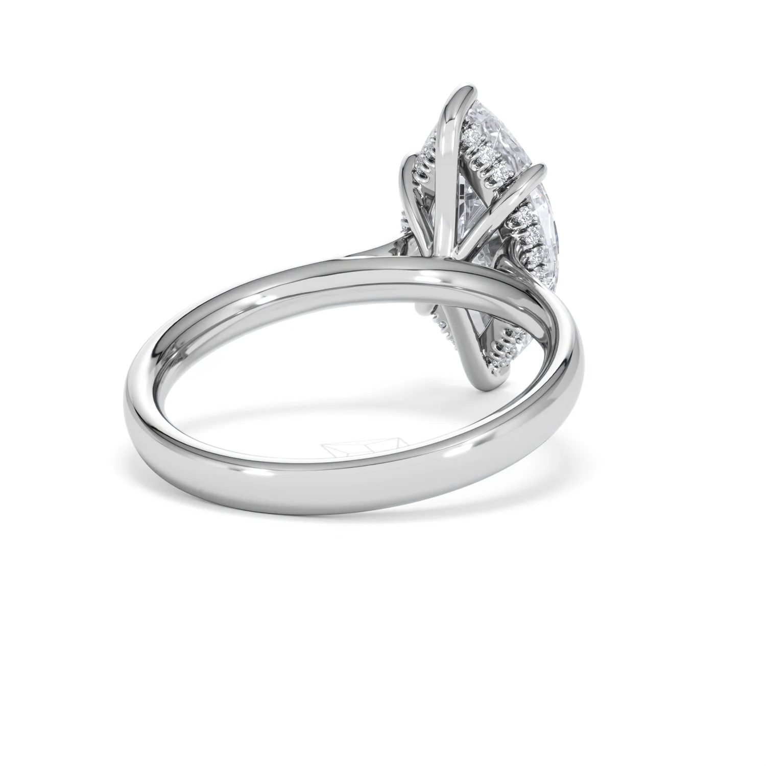 Amora Marquise 3.11ct Hidden Halo Lab Diamond Engagement Ring G/VS Set in 18K White Gold - Image 42