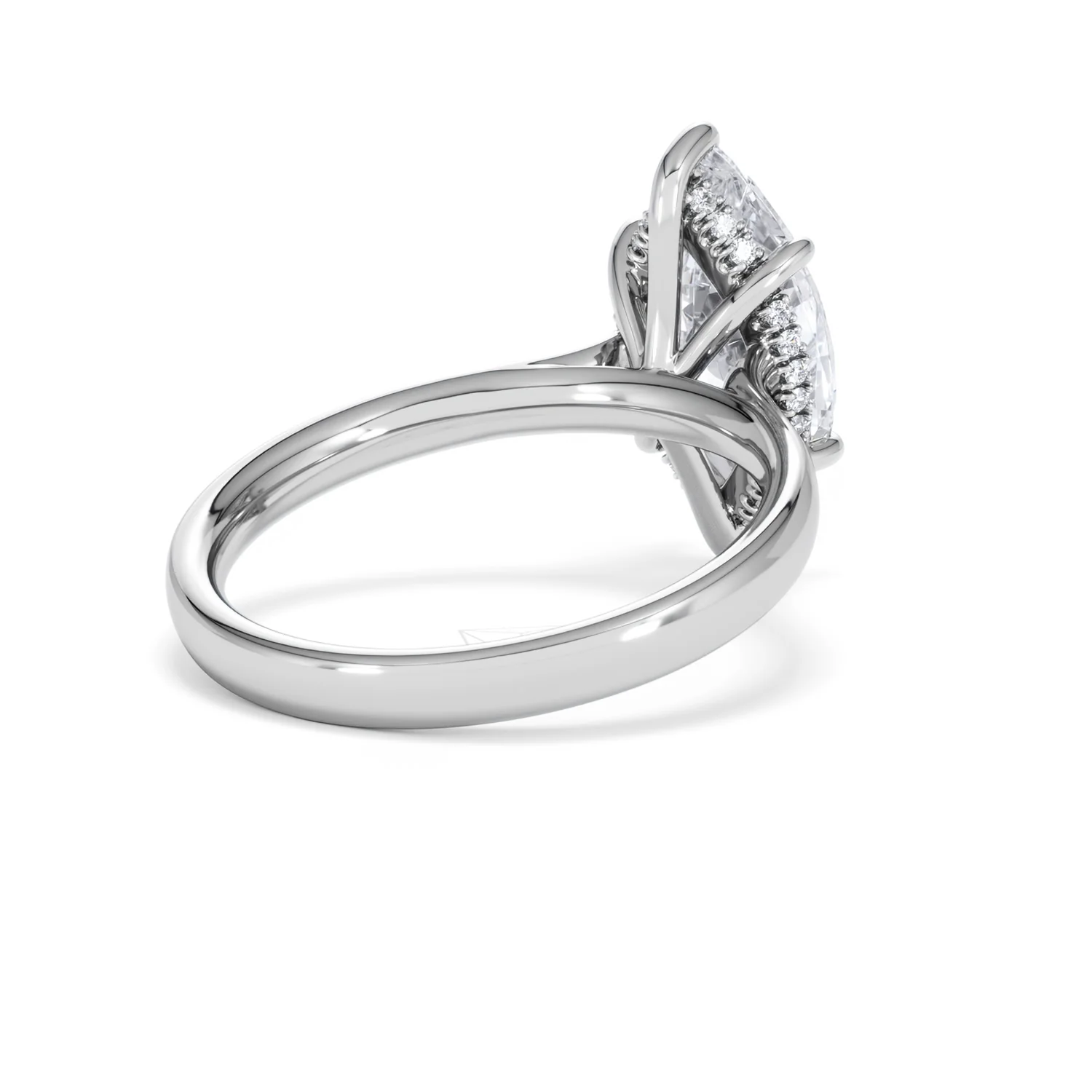 Amora Marquise 3.11ct Hidden Halo Lab Diamond Engagement Ring G/VS Set in Platinum - Image 40
