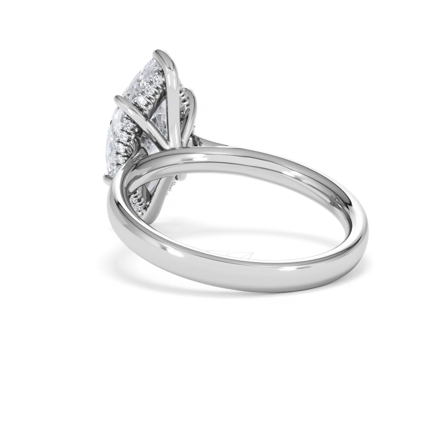 Amora Marquise 3.11ct Hidden Halo Lab Diamond Engagement Ring G/VS Set in Platinum - Image 55