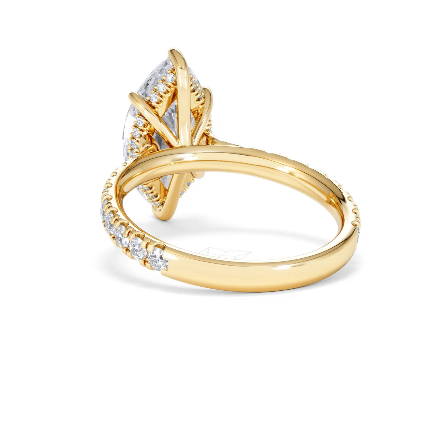 Amora Marquise 3.36ct Hidden Halo Lab Diamond Engagement Ring With Hidden Halo Set in 18K Gold - Image 53