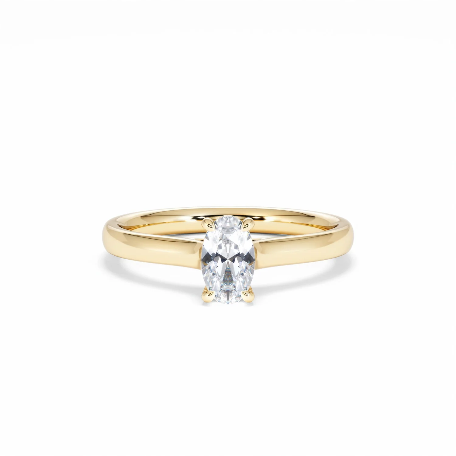 Amora Oval 0.50ct Diamond Engagement Ring G/VS1 Set in 18K Gold - Image 10