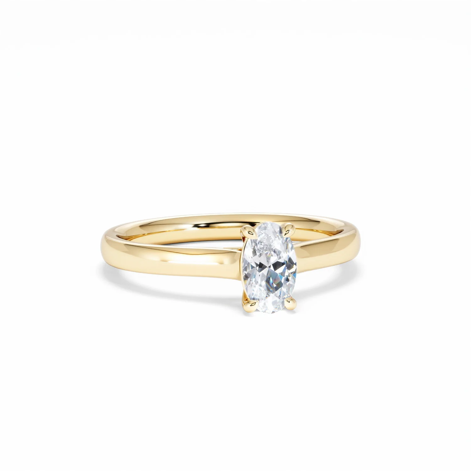 Amora Oval 0.50ct Diamond Engagement Ring G/VS1 Set in 18K Gold - Image 13