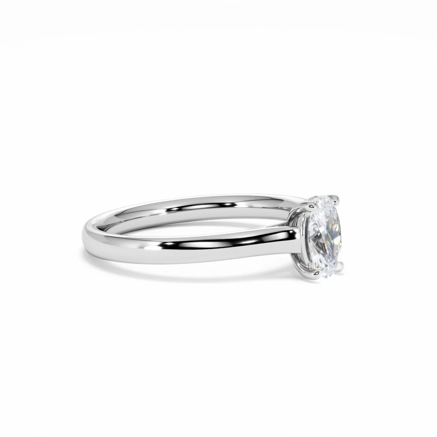 Amora Oval 0.50ct Diamond Engagement Ring G/VS1 Set in 18K White Gold - Image 21