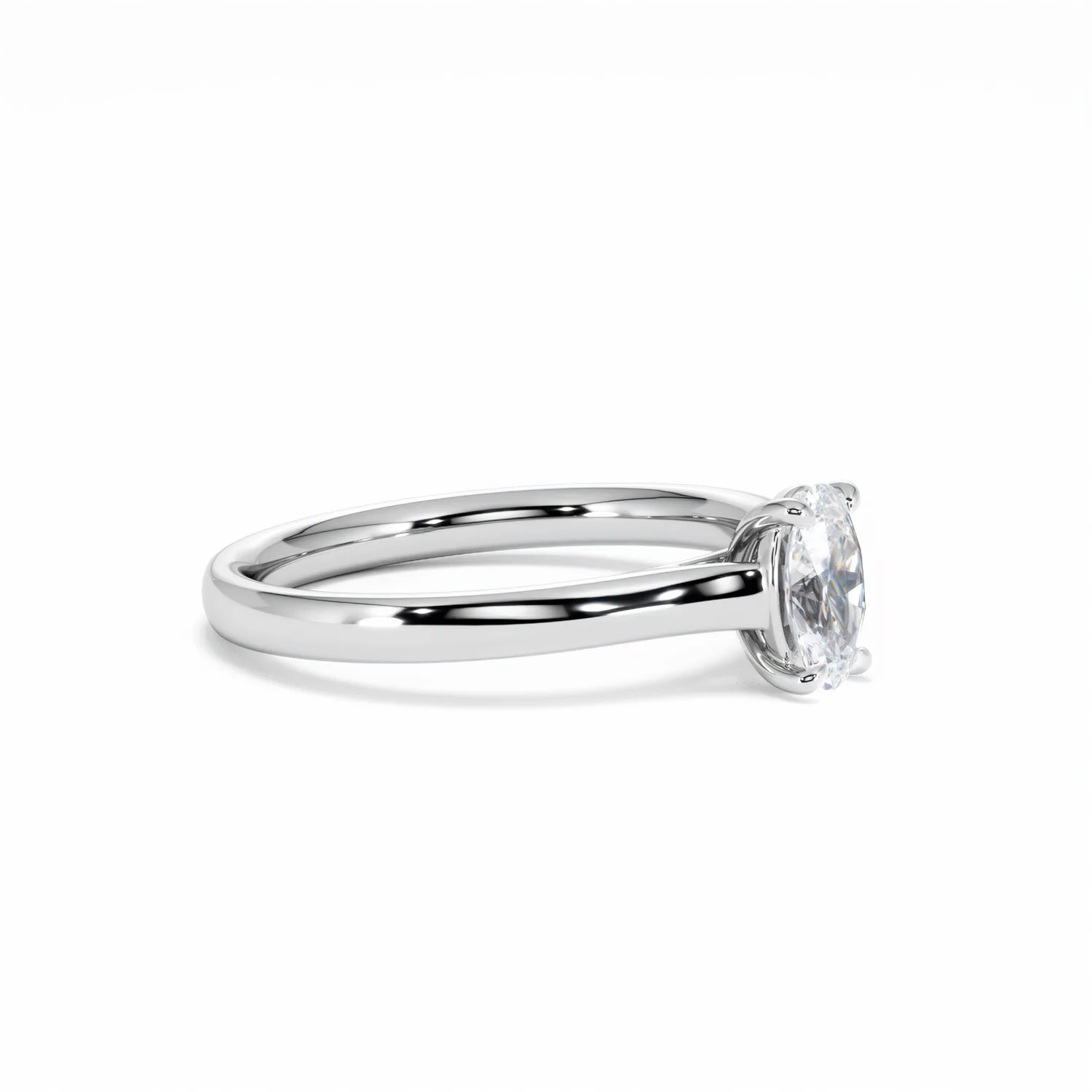 Amora Oval 0.50ct Diamond Engagement Ring G/VS1 Set in 18K White Gold - Image 22