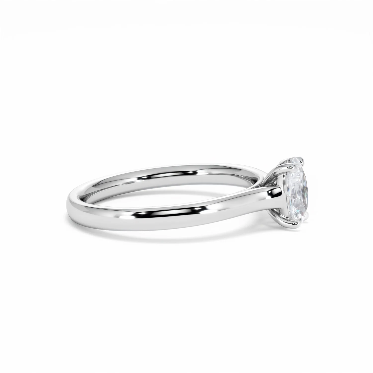 Amora Oval 0.50ct Diamond Engagement Ring G/VS1 Set in 18K White Gold - Image 26