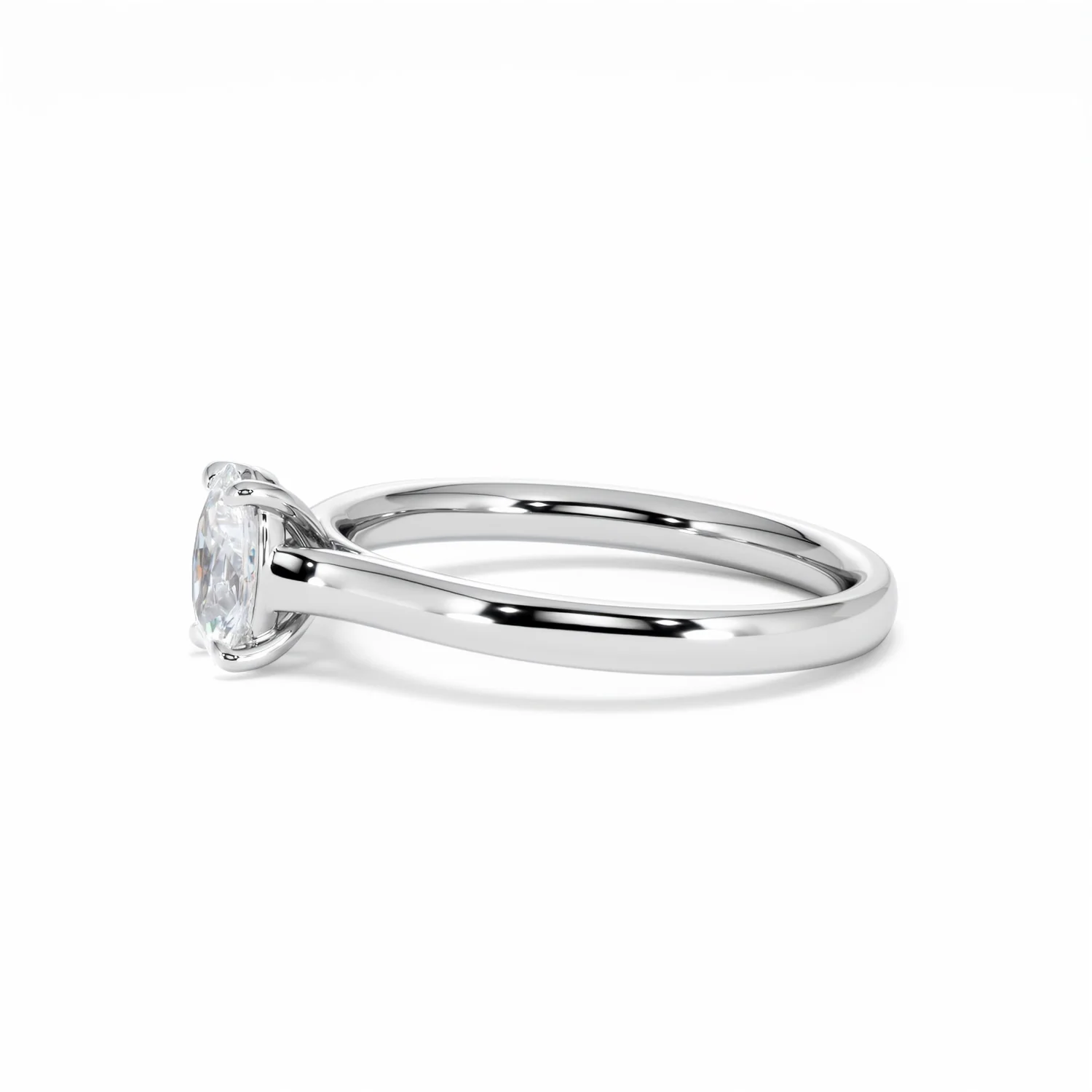 Amora Oval 0.50ct Diamond Engagement Ring G/VS1 Set in Platinum - Image 74