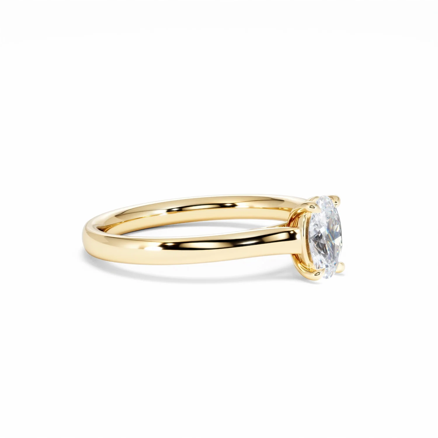 Amora Oval 0.50ct Lab Diamond Engagement Ring F/VS1 Set in 18K Gold - Image 21