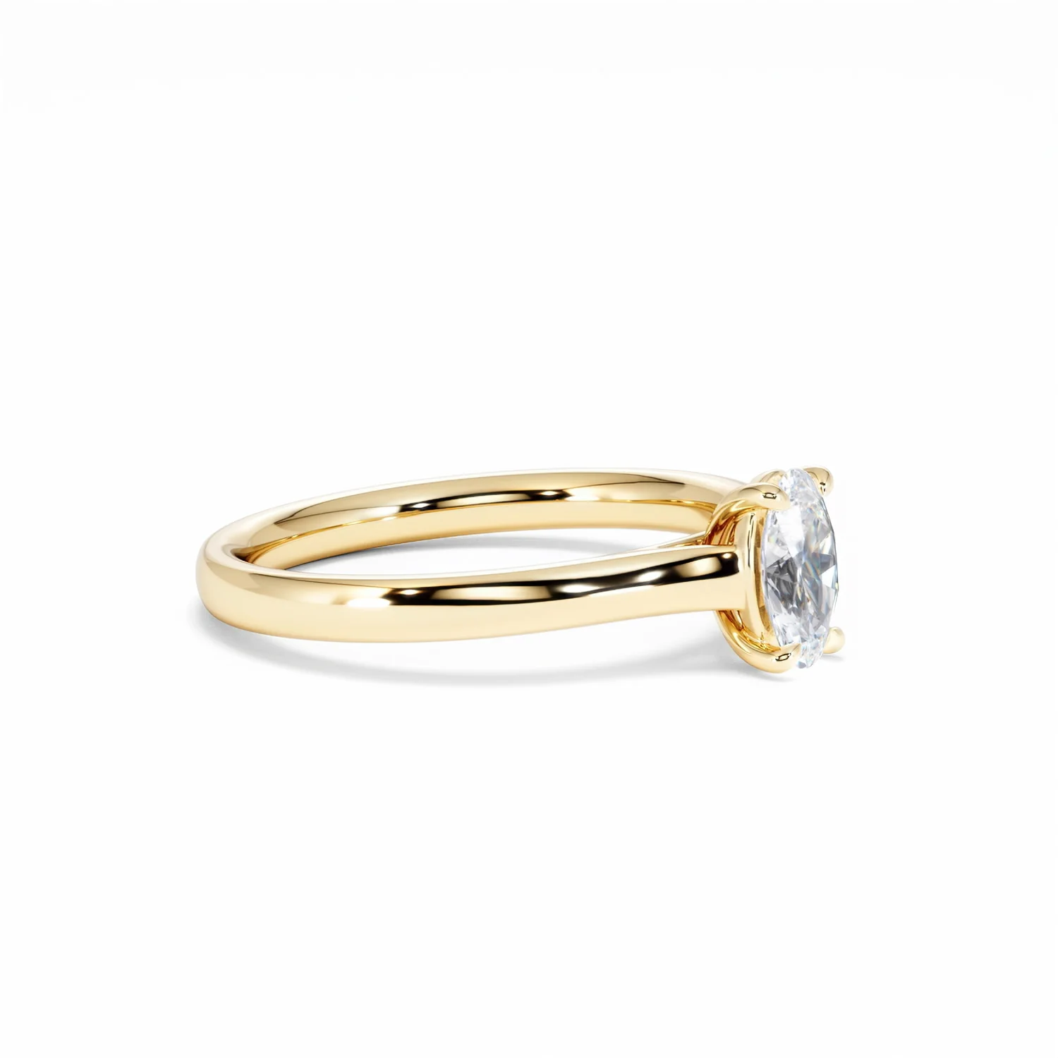 Amora Oval 0.50ct Lab Diamond Engagement Ring F/VS1 Set in 18K Gold - Image 22