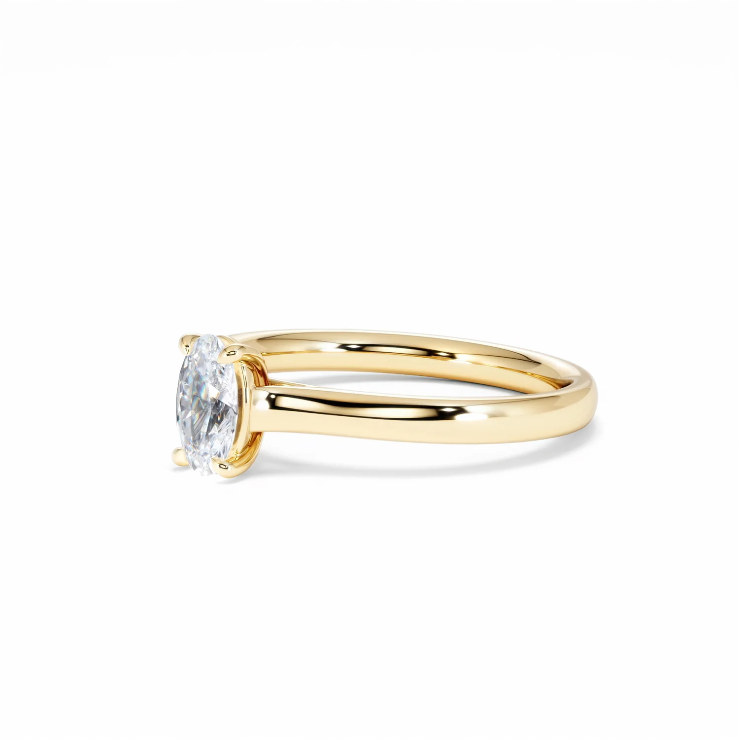 Amora Oval 0.50ct Lab Diamond Engagement Ring F/VS1 Set in 18K Gold - Image 80