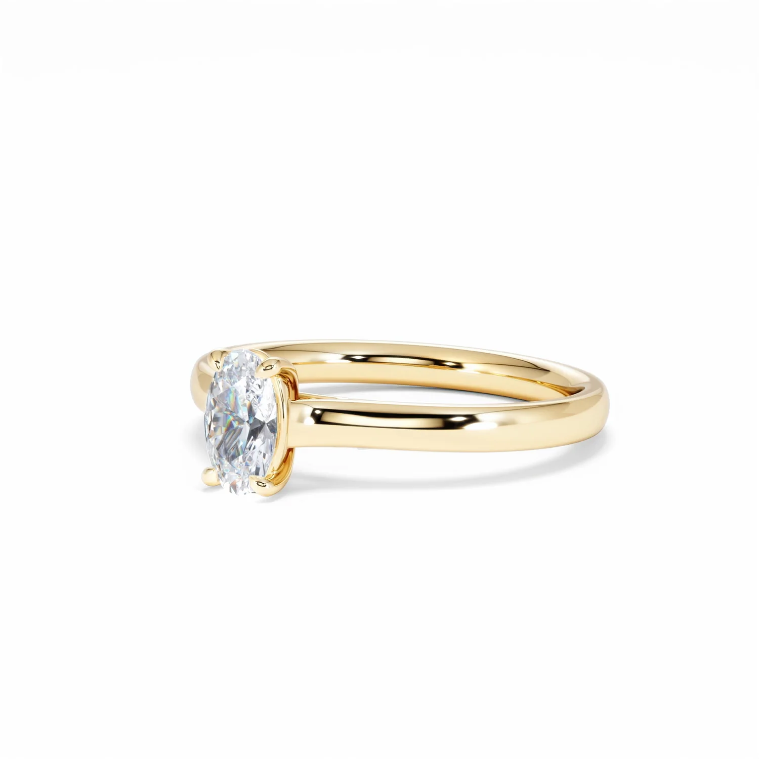 Amora Oval 0.50ct Lab Diamond Engagement Ring F/VS1 Set in 18K Gold - Image 82