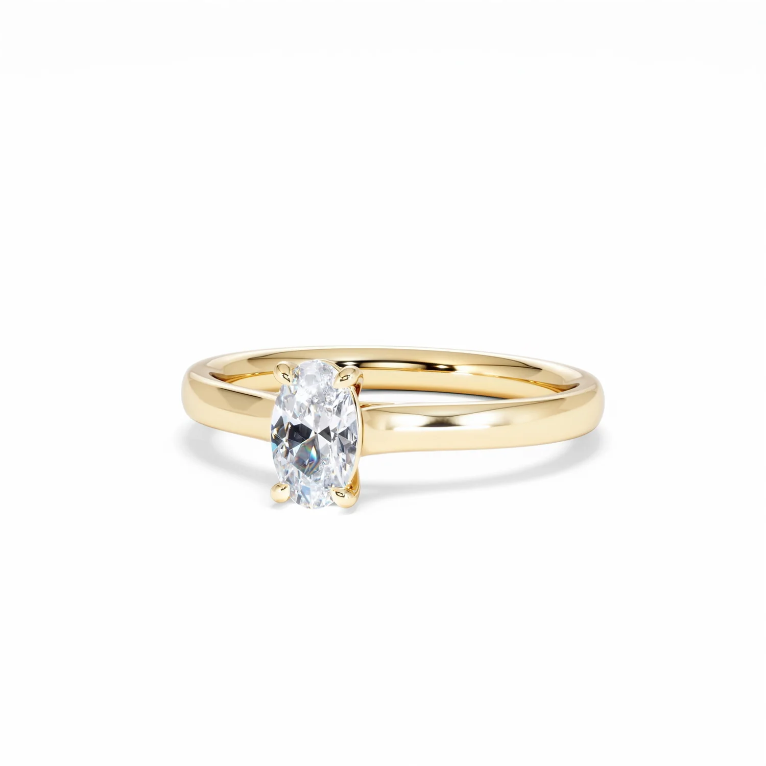 Amora Oval 0.50ct Lab Diamond Engagement Ring F/VS1 Set in 18K Gold - Image 86