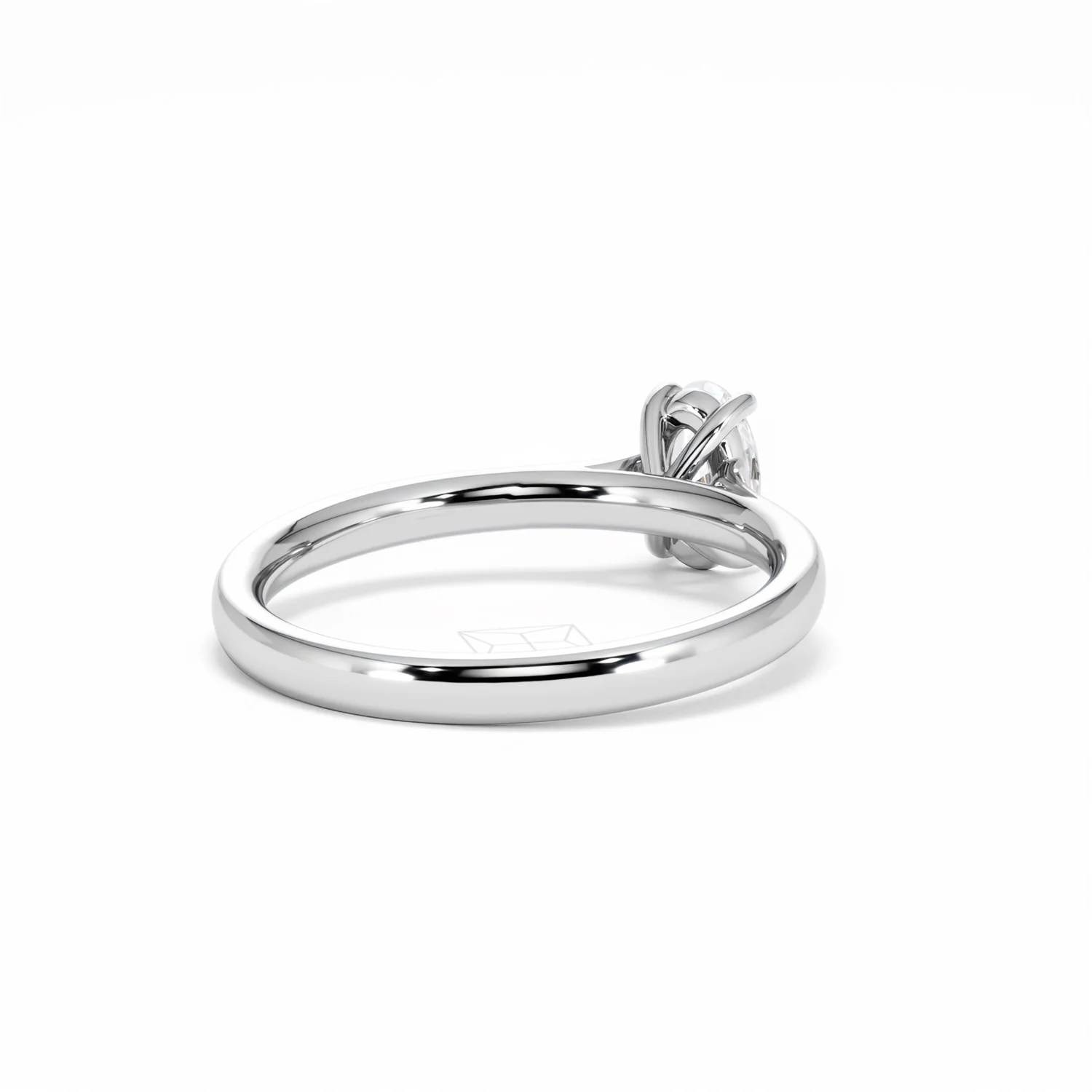 Amora Oval 0.50ct Lab Diamond Engagement Ring F/VS1 Set in 18K White Gold - Image 43