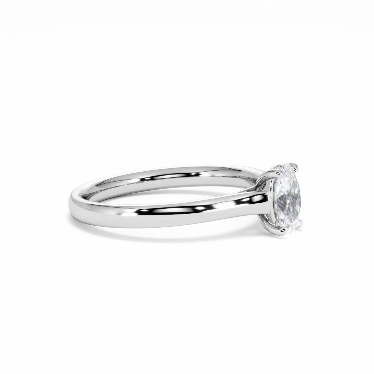 Amora Oval 0.50ct Lab Diamond Engagement Ring F/VS1 Set in Platinum - Image 23