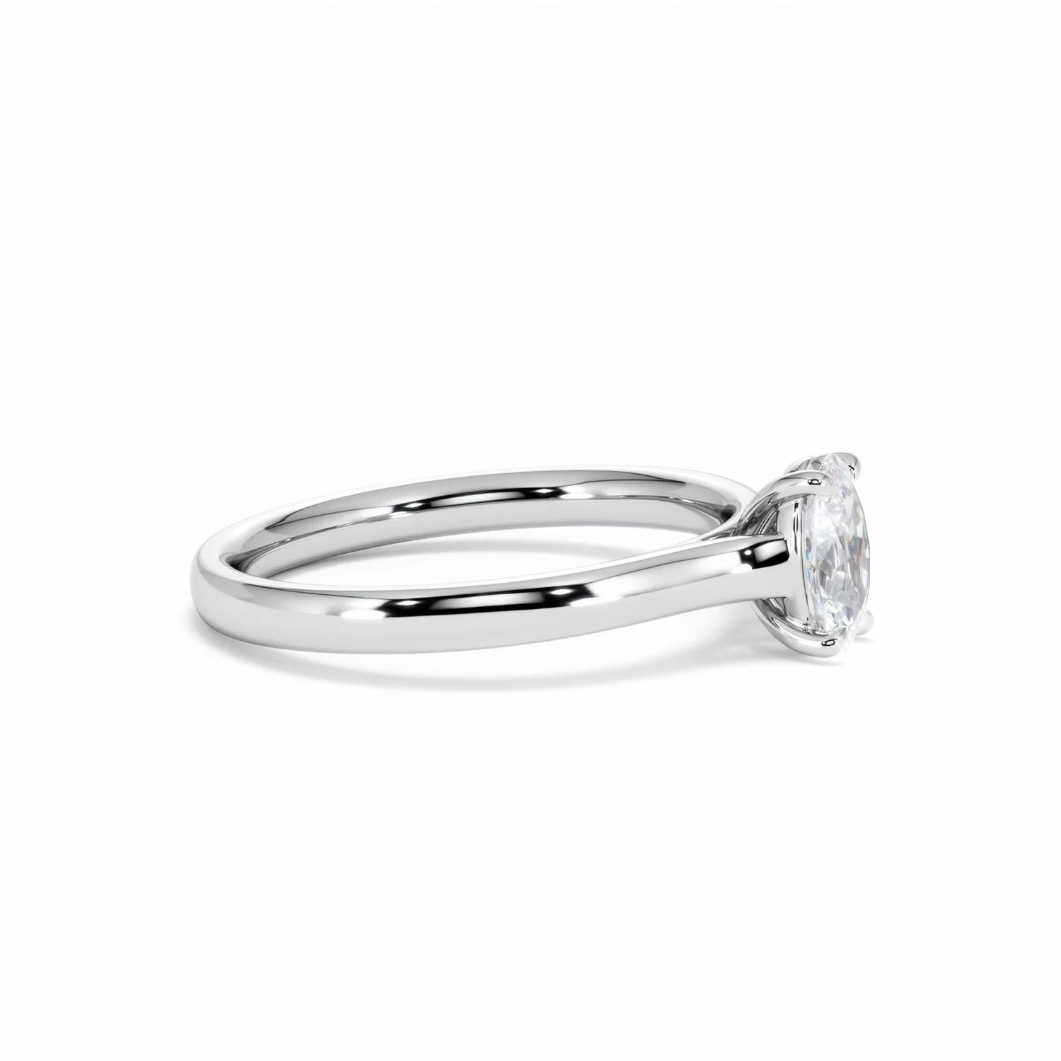 Amora Oval 0.50ct Lab Diamond Engagement Ring F/VS1 Set in Platinum - Image 25