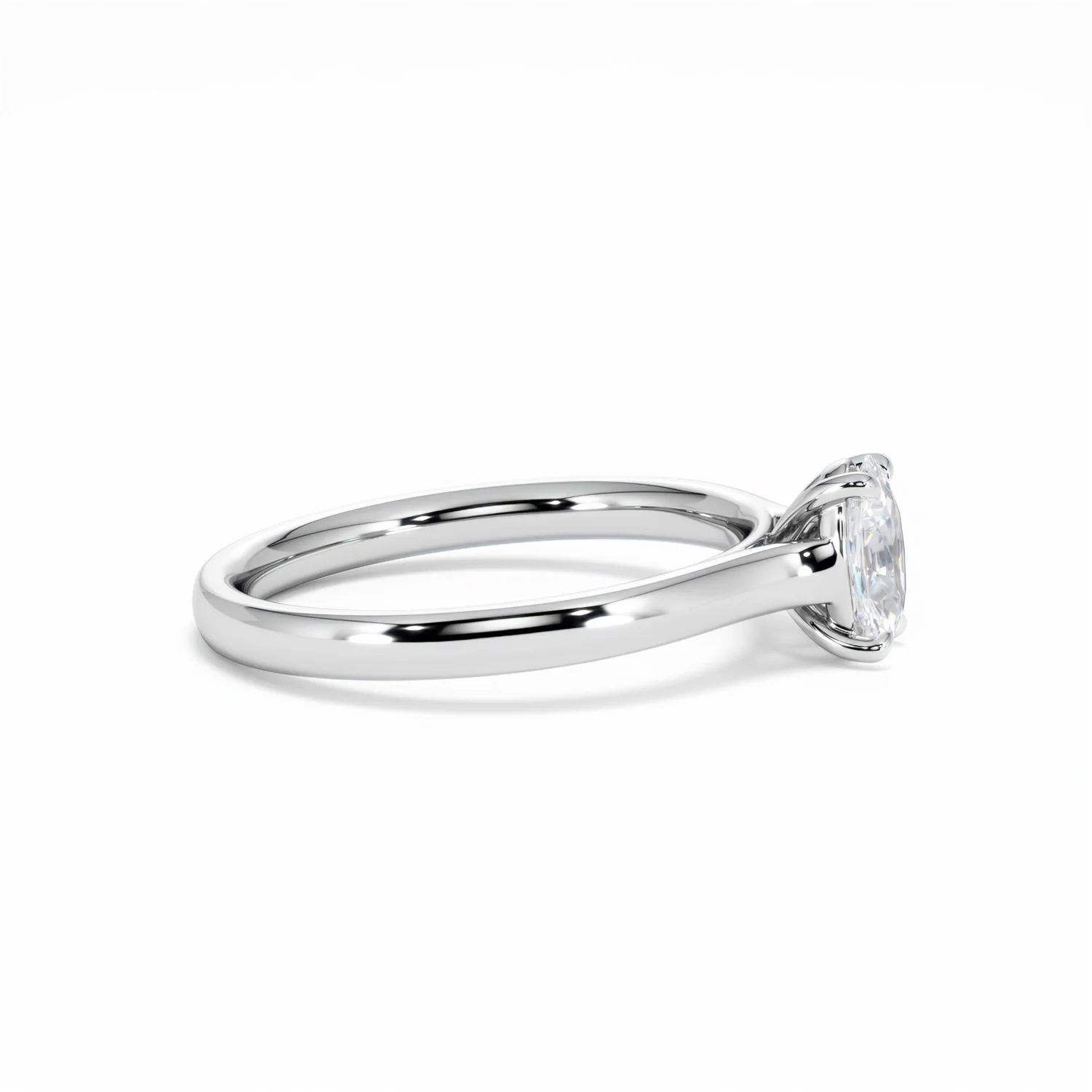 Amora Oval 0.50ct Lab Diamond Engagement Ring F/VS1 Set in Platinum - Image 27