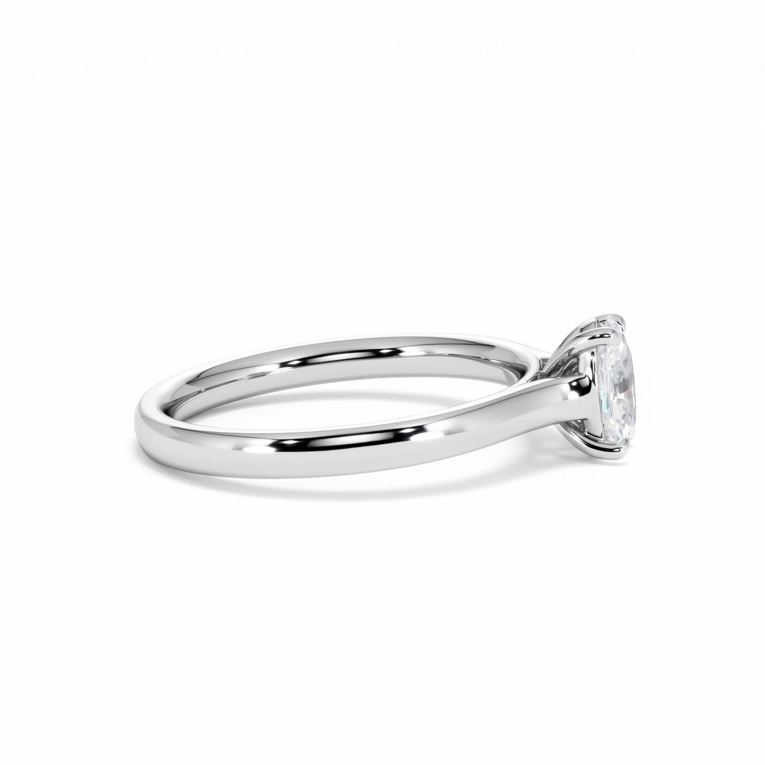 Amora Oval 0.50ct Lab Diamond Engagement Ring F/VS1 Set in Platinum - Image 28