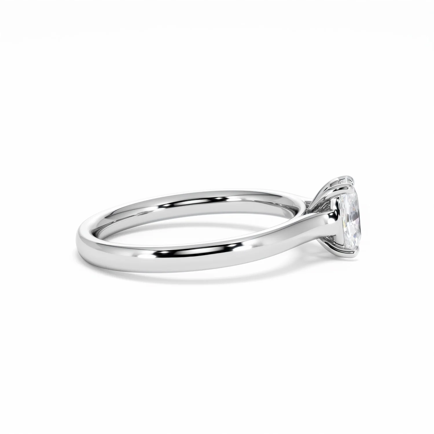 Amora Oval 0.50ct Lab Diamond Engagement Ring F/VS1 Set in Platinum - Image 29