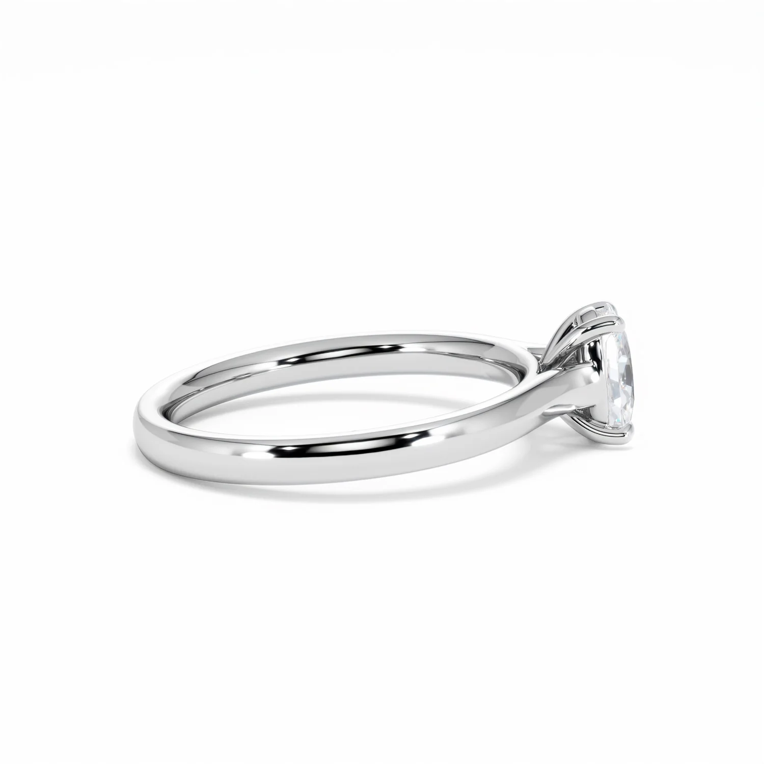 Amora Oval 0.50ct Lab Diamond Engagement Ring F/VS1 Set in Platinum - Image 31