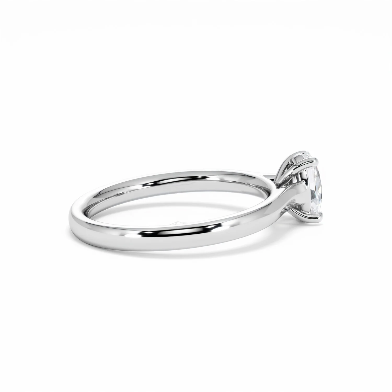 Amora Oval 0.50ct Lab Diamond Engagement Ring F/VS1 Set in Platinum - Image 33