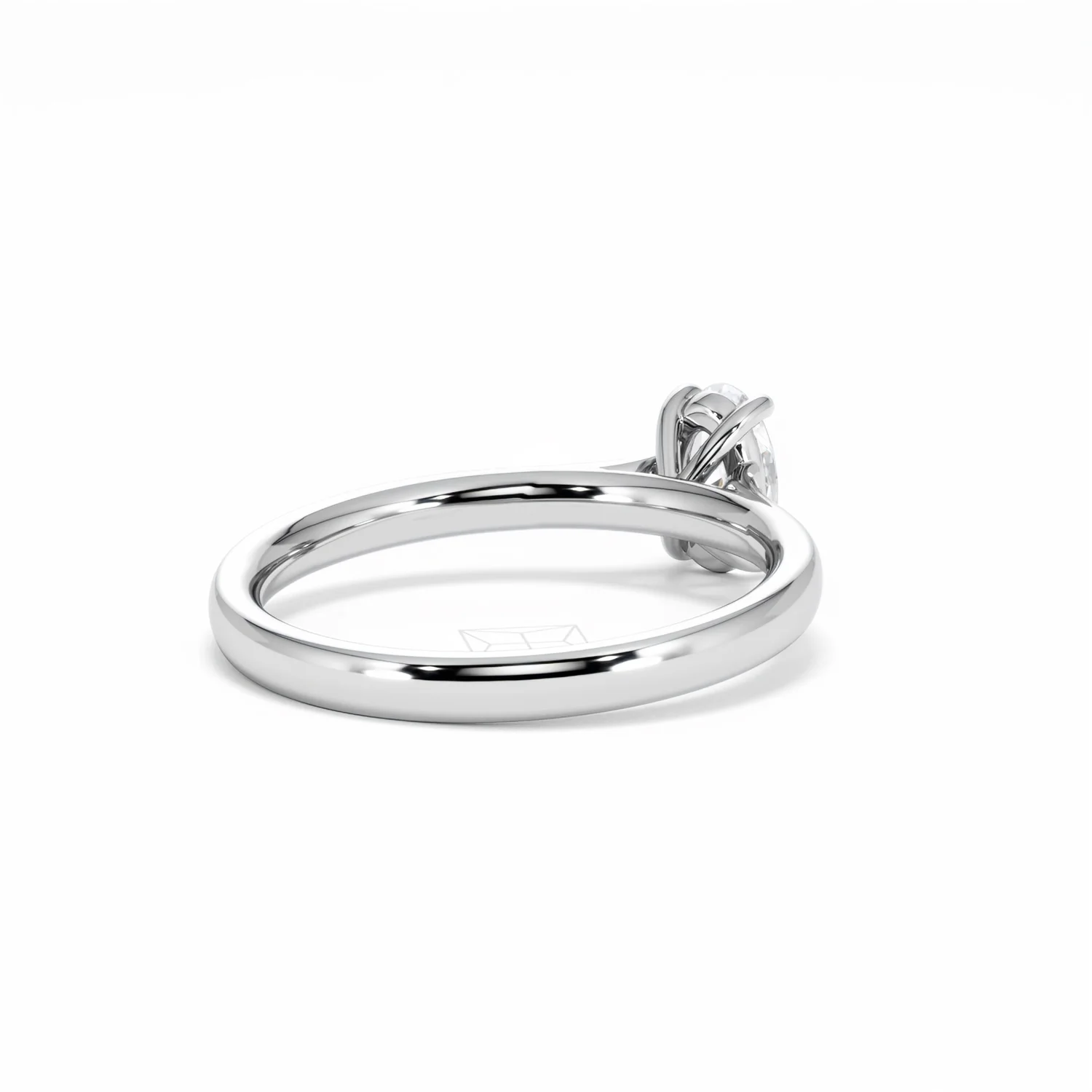 Amora Oval 0.50ct Lab Diamond Engagement Ring F/VS1 Set in Platinum - Image 42