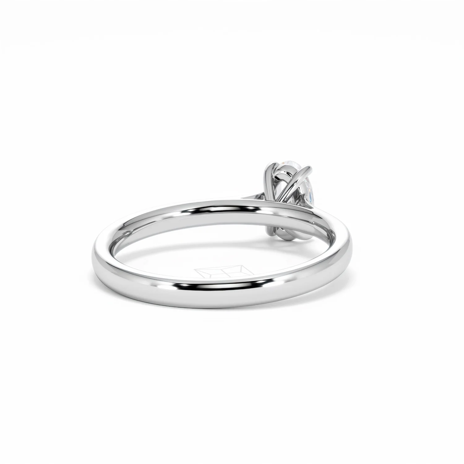 Amora Oval 0.50ct Lab Diamond Engagement Ring F/VS1 Set in Platinum - Image 44