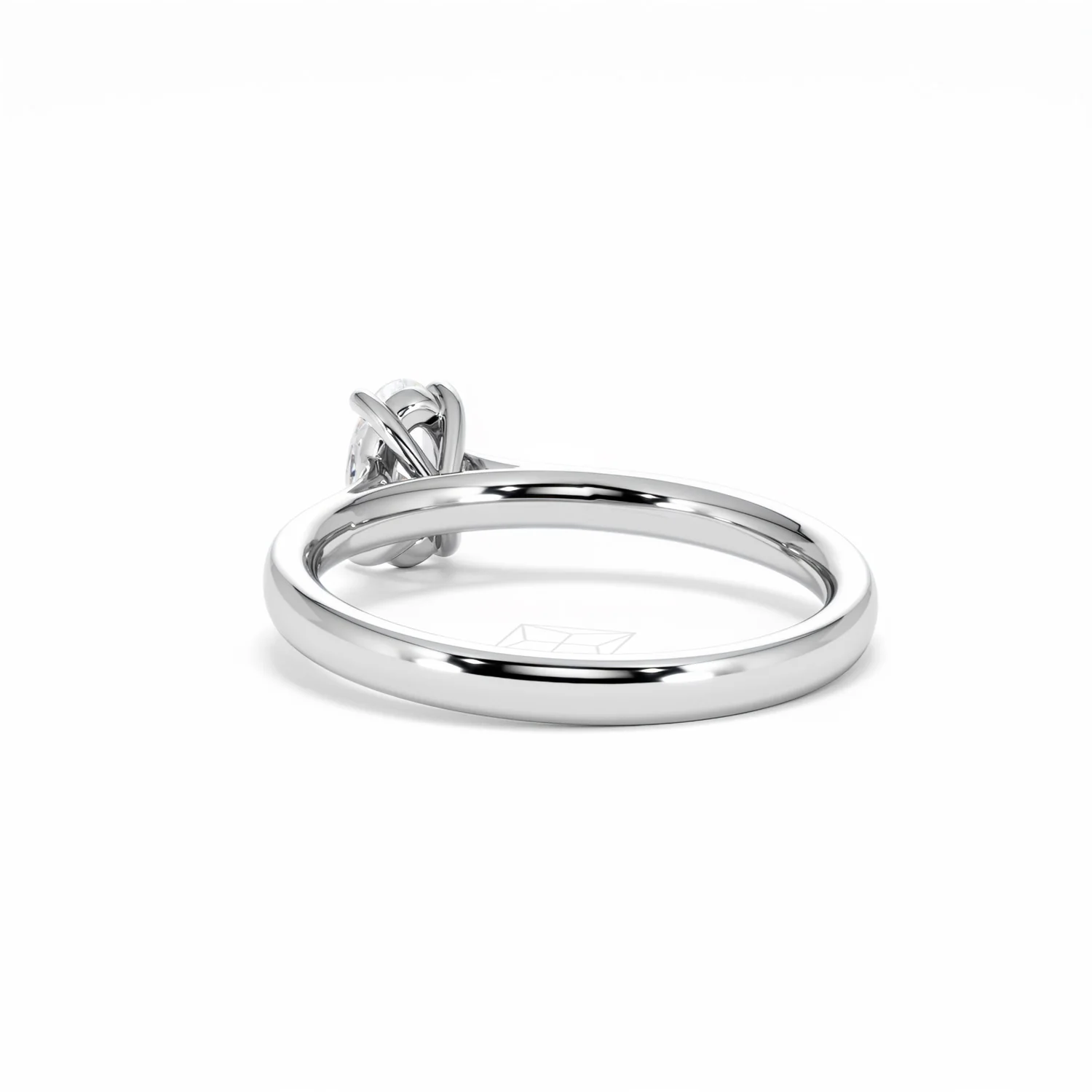 Amora Oval 0.50ct Lab Diamond Engagement Ring F/VS1 Set in Platinum - Image 56