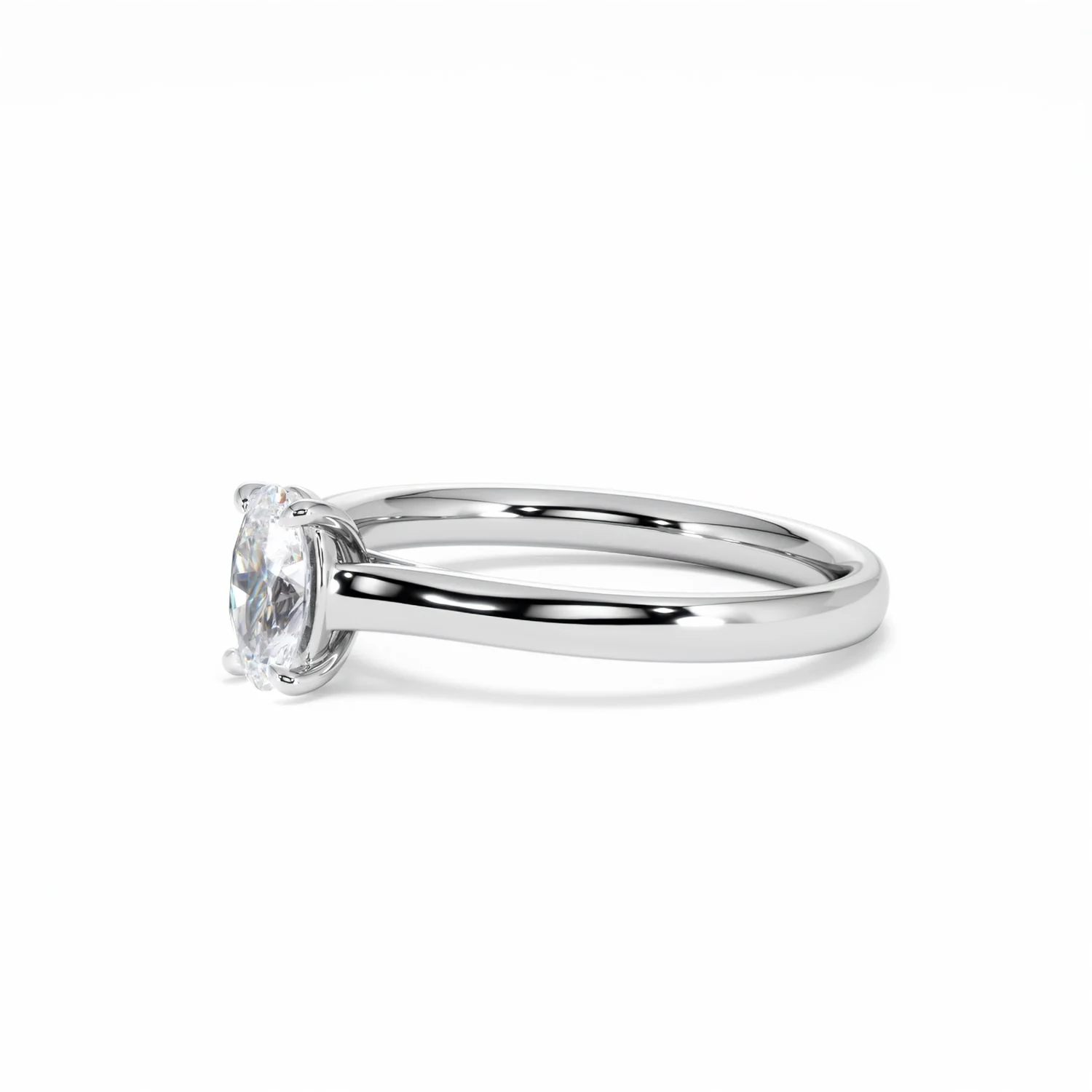 Amora Oval 0.50ct Lab Diamond Engagement Ring F/VS1 Set in Platinum - Image 78