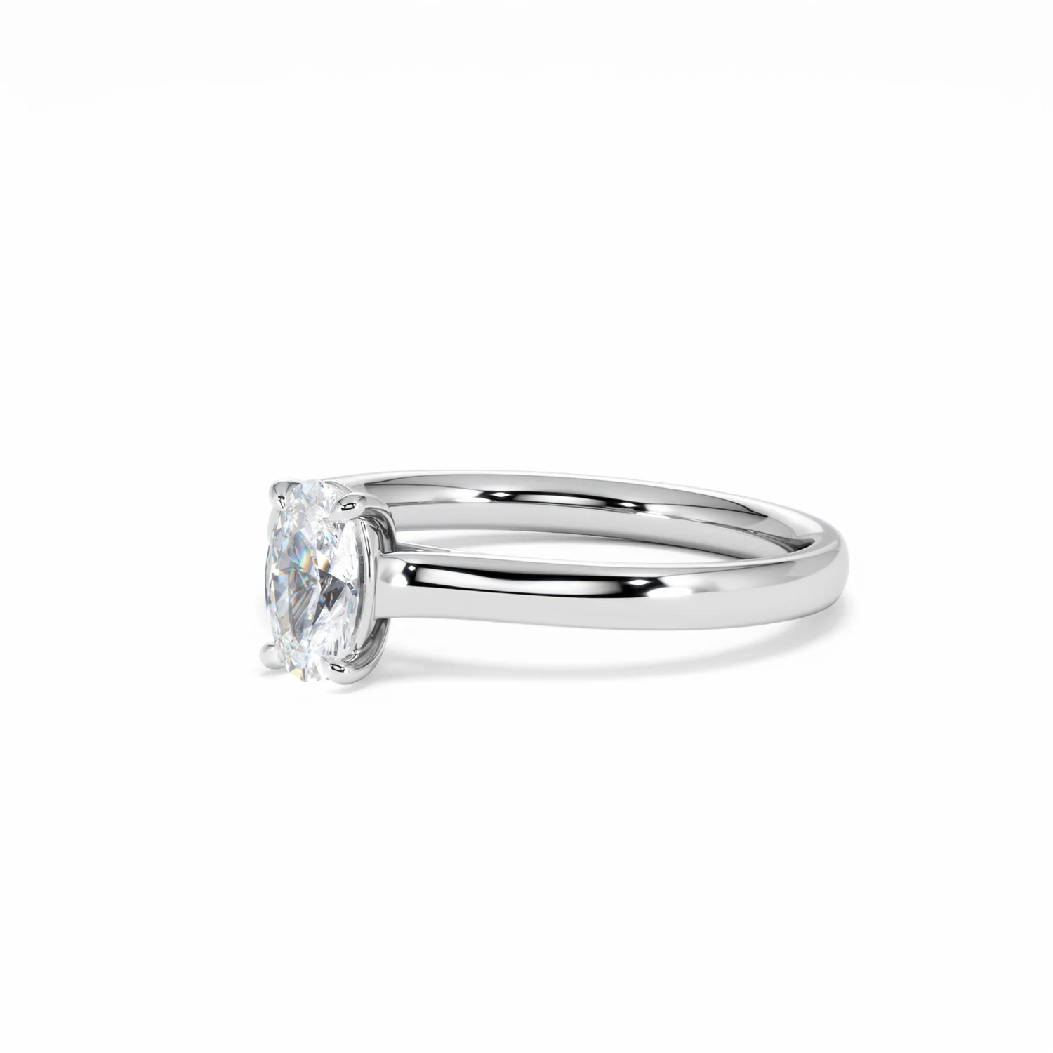 Amora Oval 0.50ct Lab Diamond Engagement Ring F/VS1 Set in Platinum - Image 81