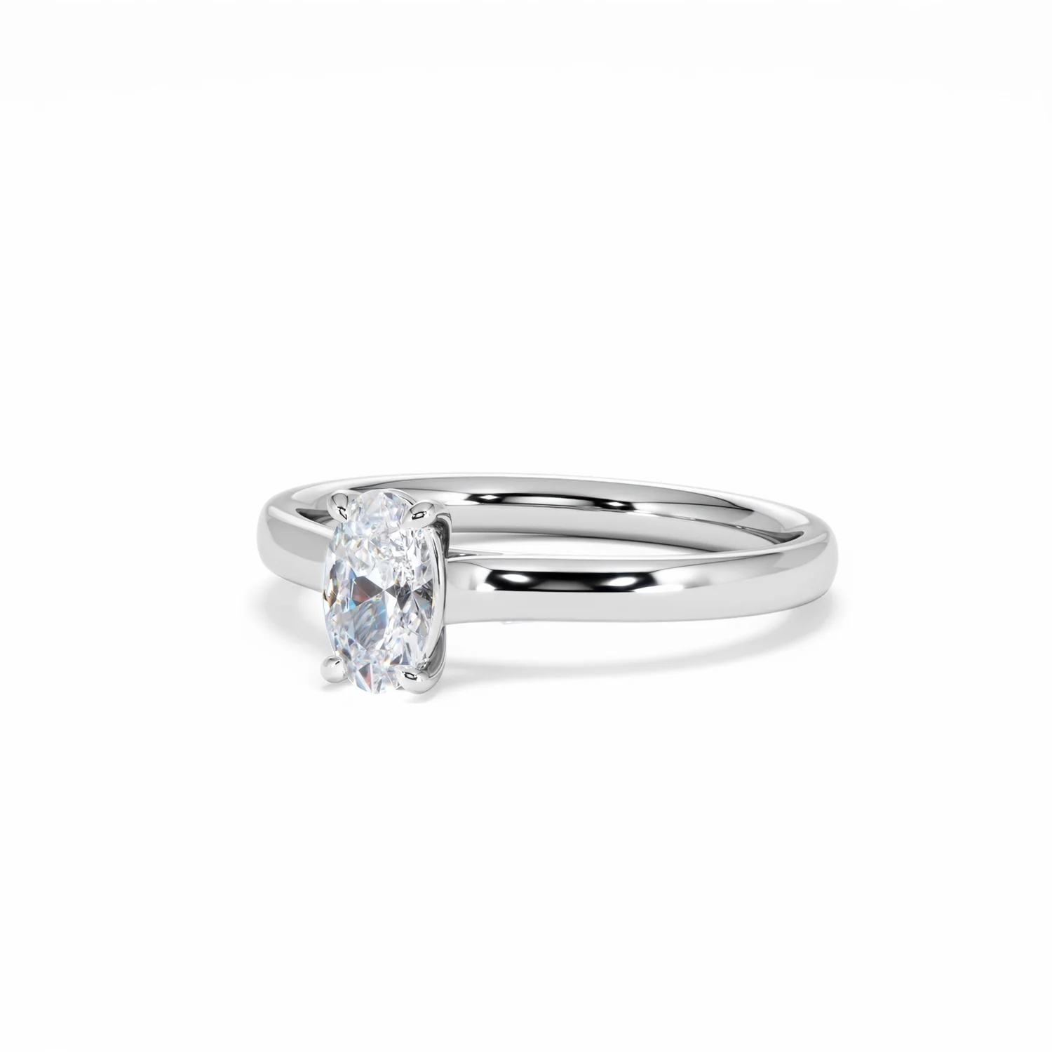 Amora Oval 0.50ct Lab Diamond Engagement Ring F/VS1 Set in Platinum - Image 84