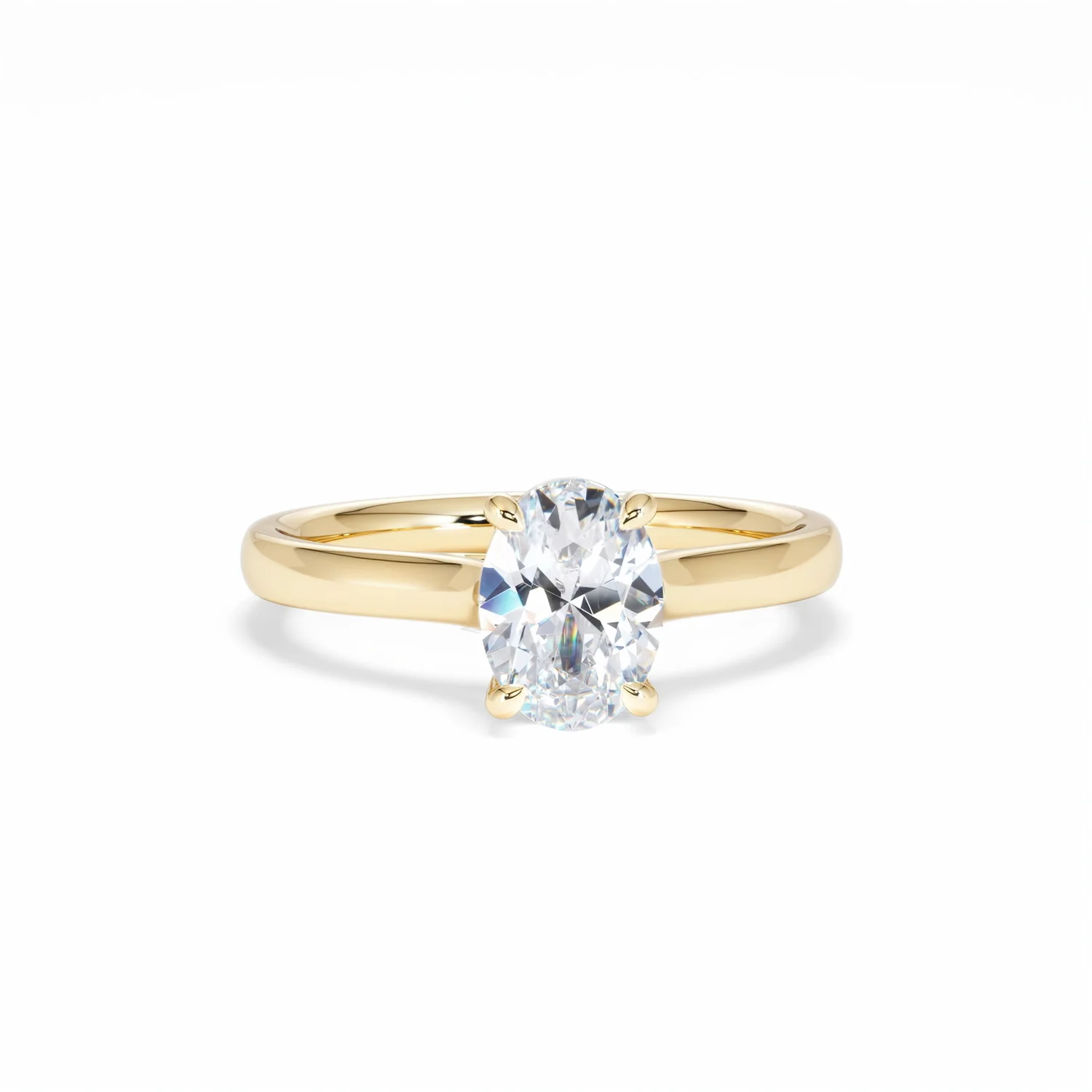 Amora Oval 1.00ct Diamond Engagement Ring G/VS1 Set in 18K Gold - Image 11