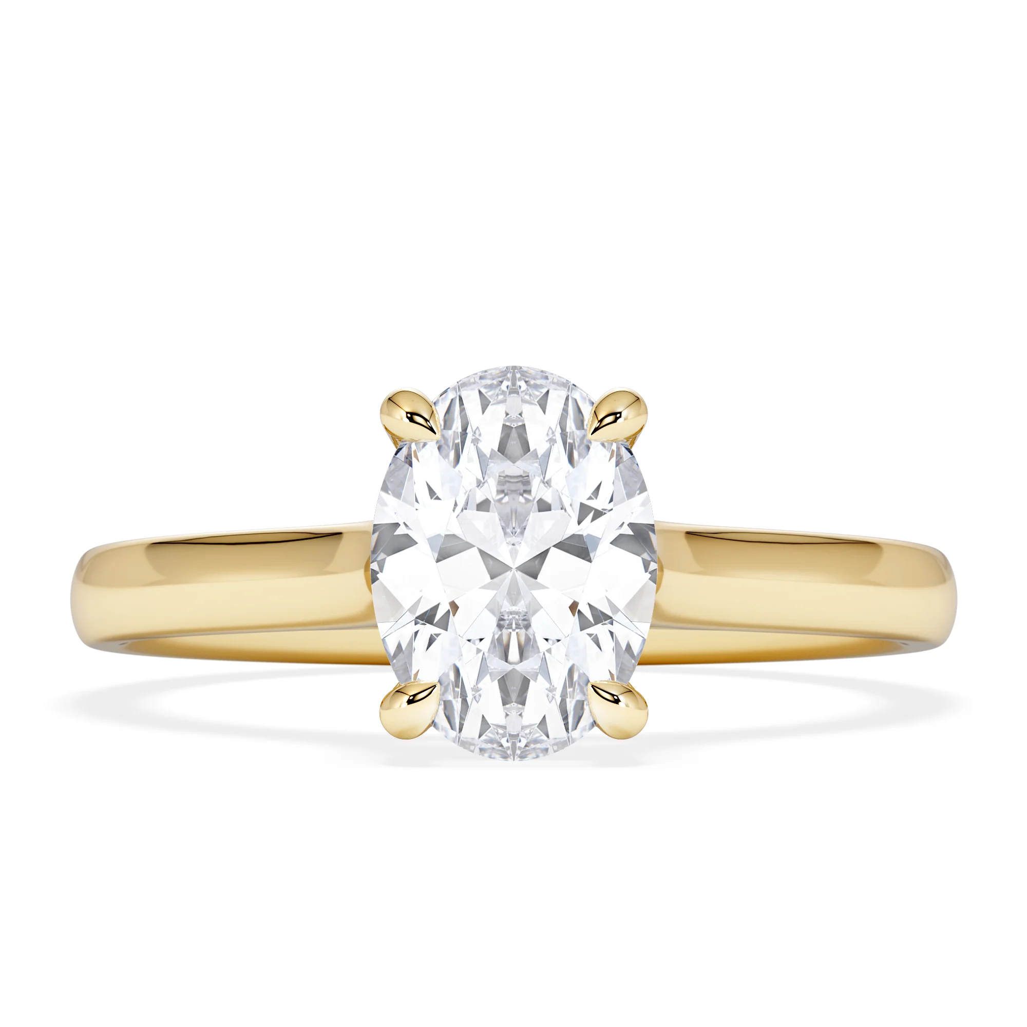Amora Oval 1.00ct Diamond Engagement Ring G/VS1 Set in 18K Gold - Image 5