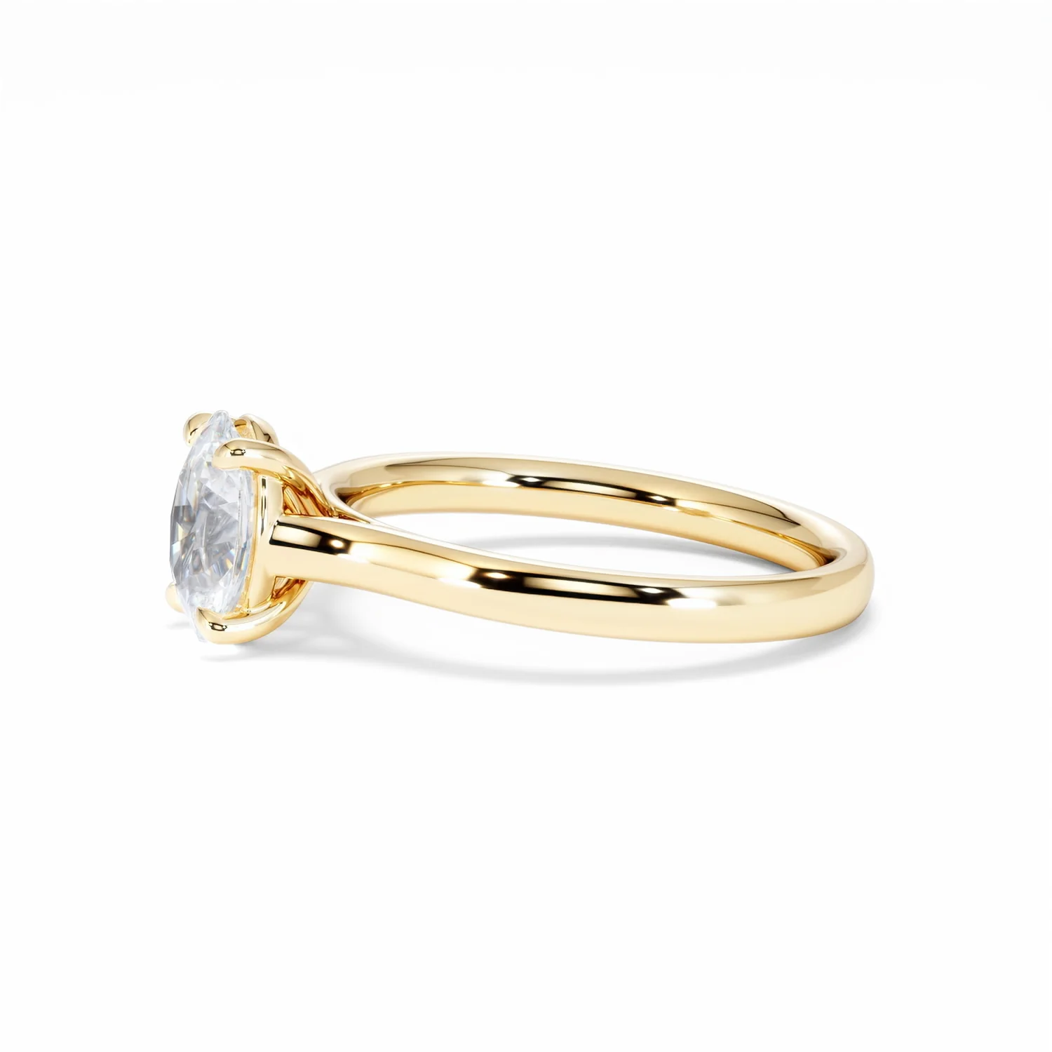 Amora Oval 1.00ct Diamond Engagement Ring G/VS1 Set in 18K Gold - Image 74