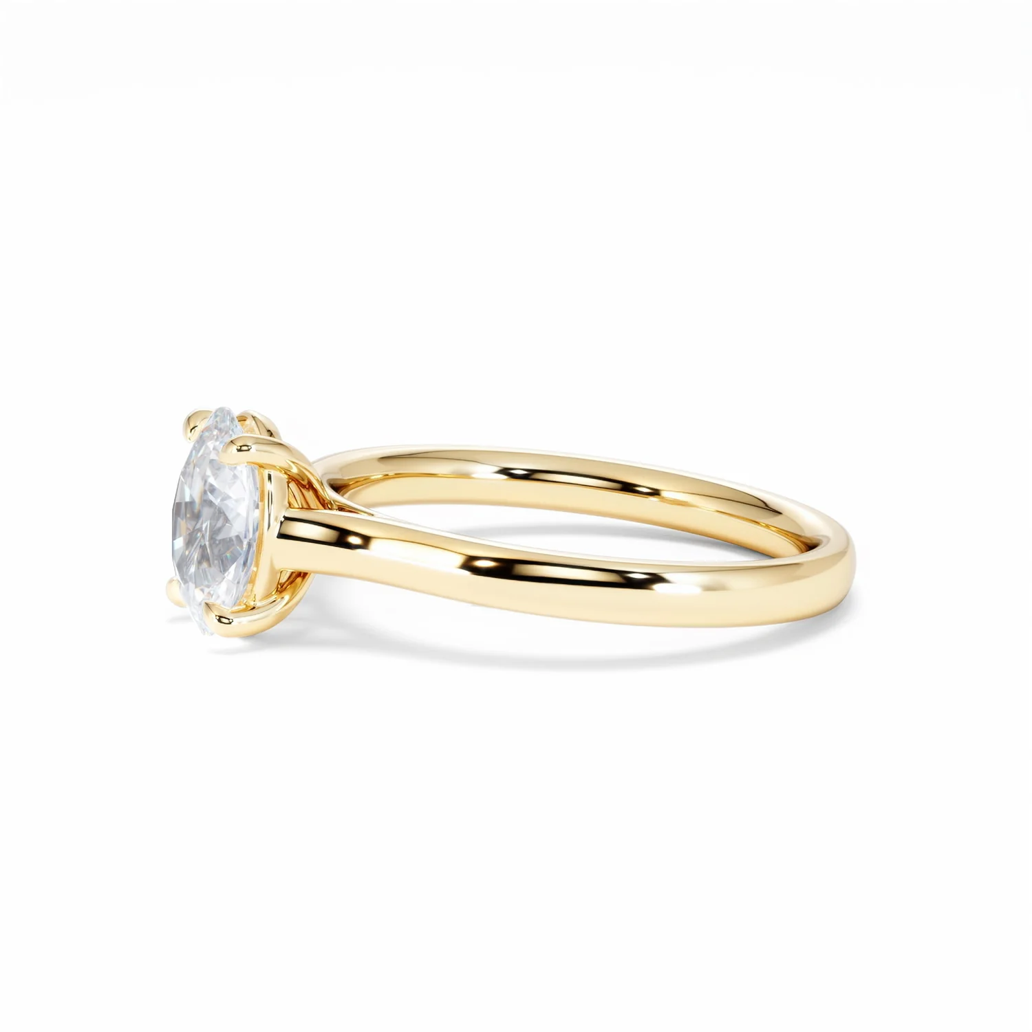 Amora Oval 1.00ct Diamond Engagement Ring G/VS1 Set in 18K Gold - Image 75