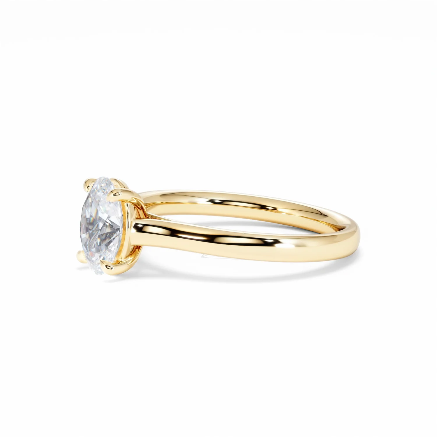 Amora Oval 1.00ct Diamond Engagement Ring G/VS1 Set in 18K Gold - Image 77