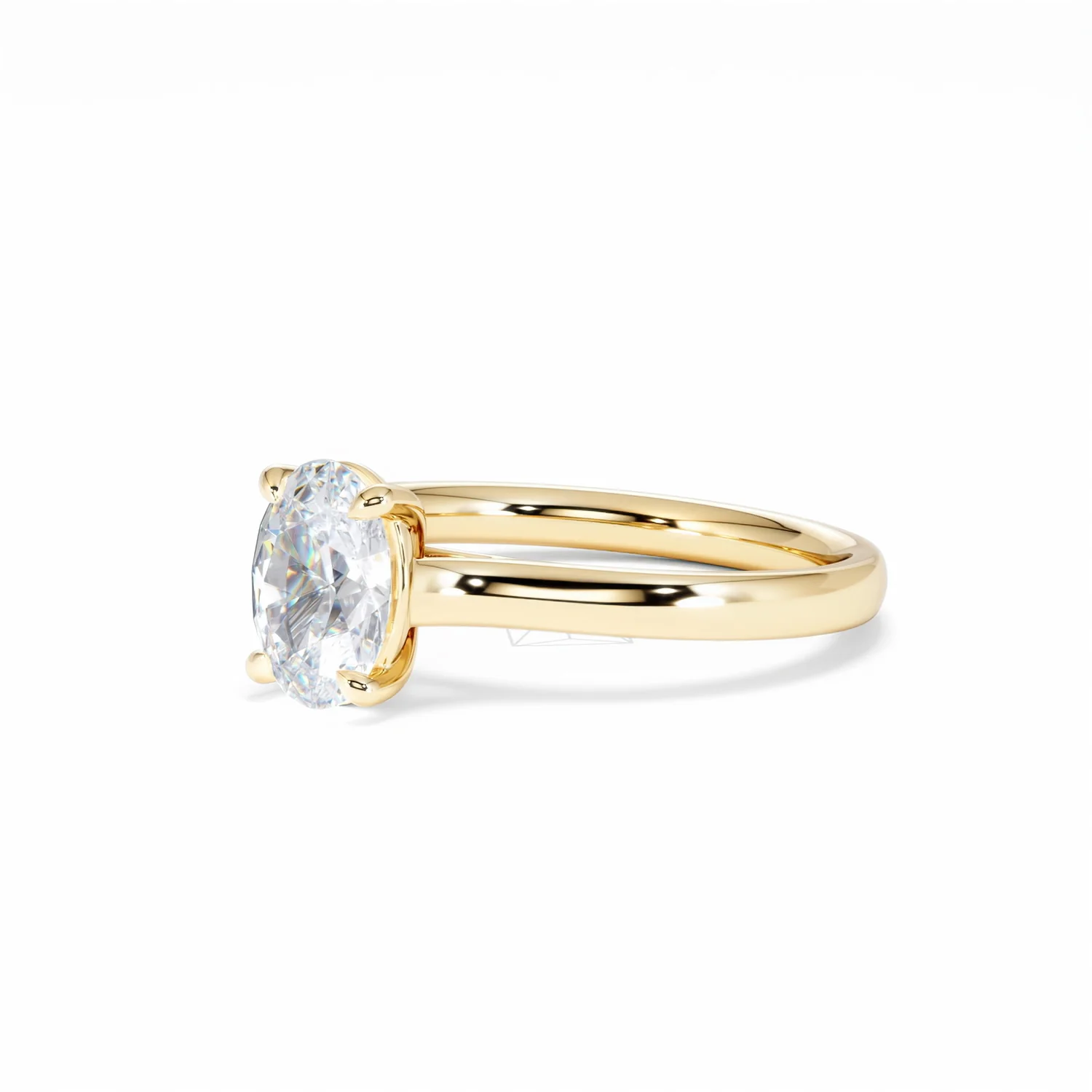 Amora Oval 1.00ct Diamond Engagement Ring G/VS1 Set in 18K Gold - Image 81